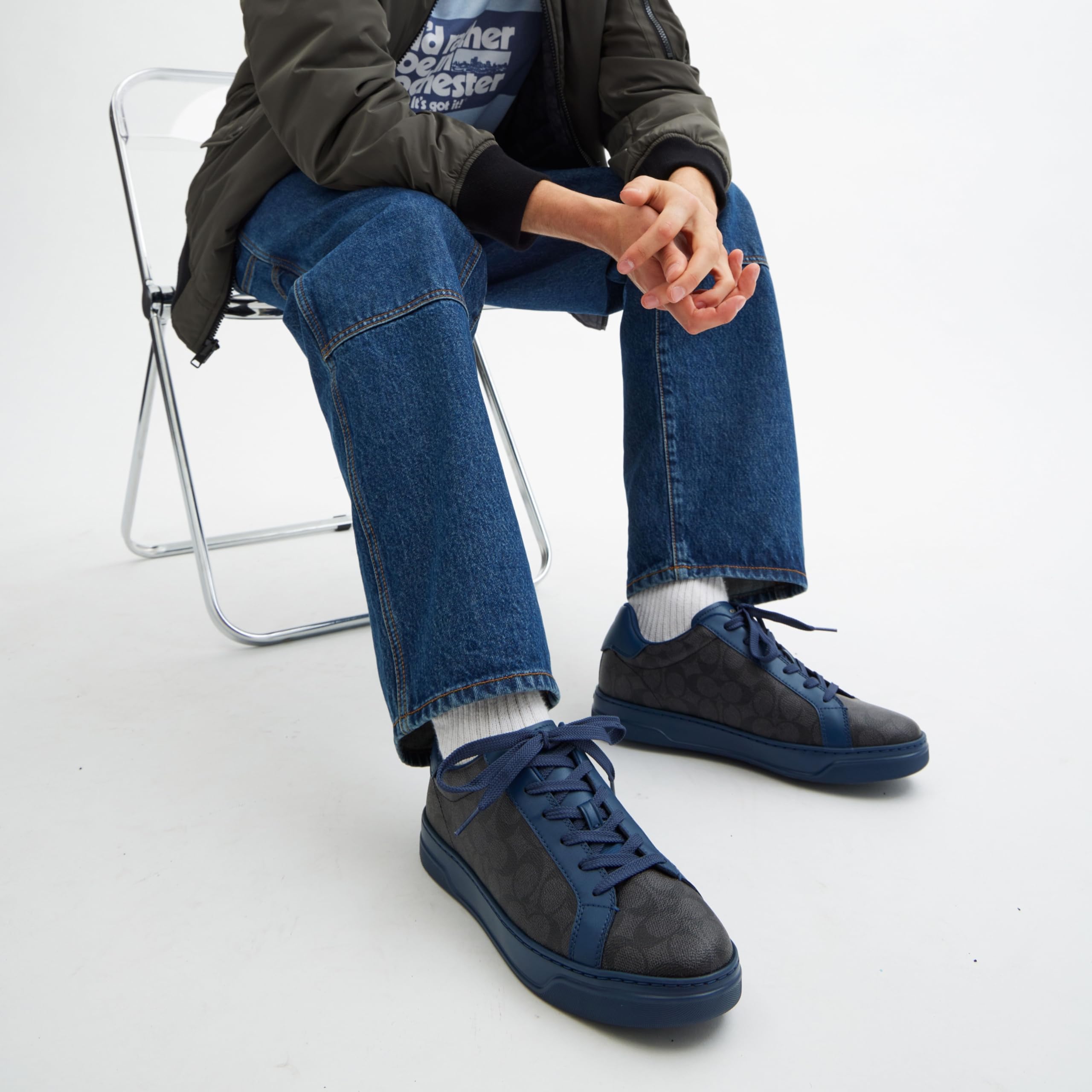 Foto 5 | Zapatilla Coach High Line Azul para Hombre   - Venta Internacional