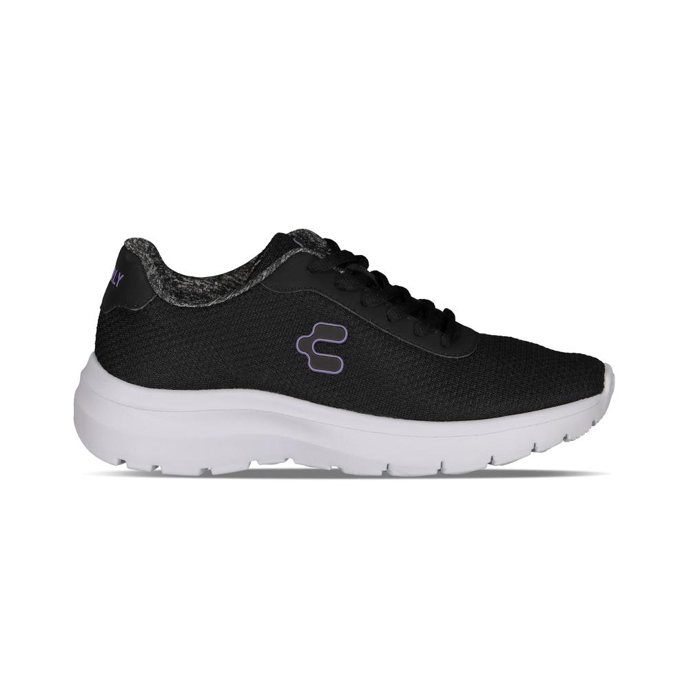Tenis Charly Relax Walking Unisex Deportivo Negro