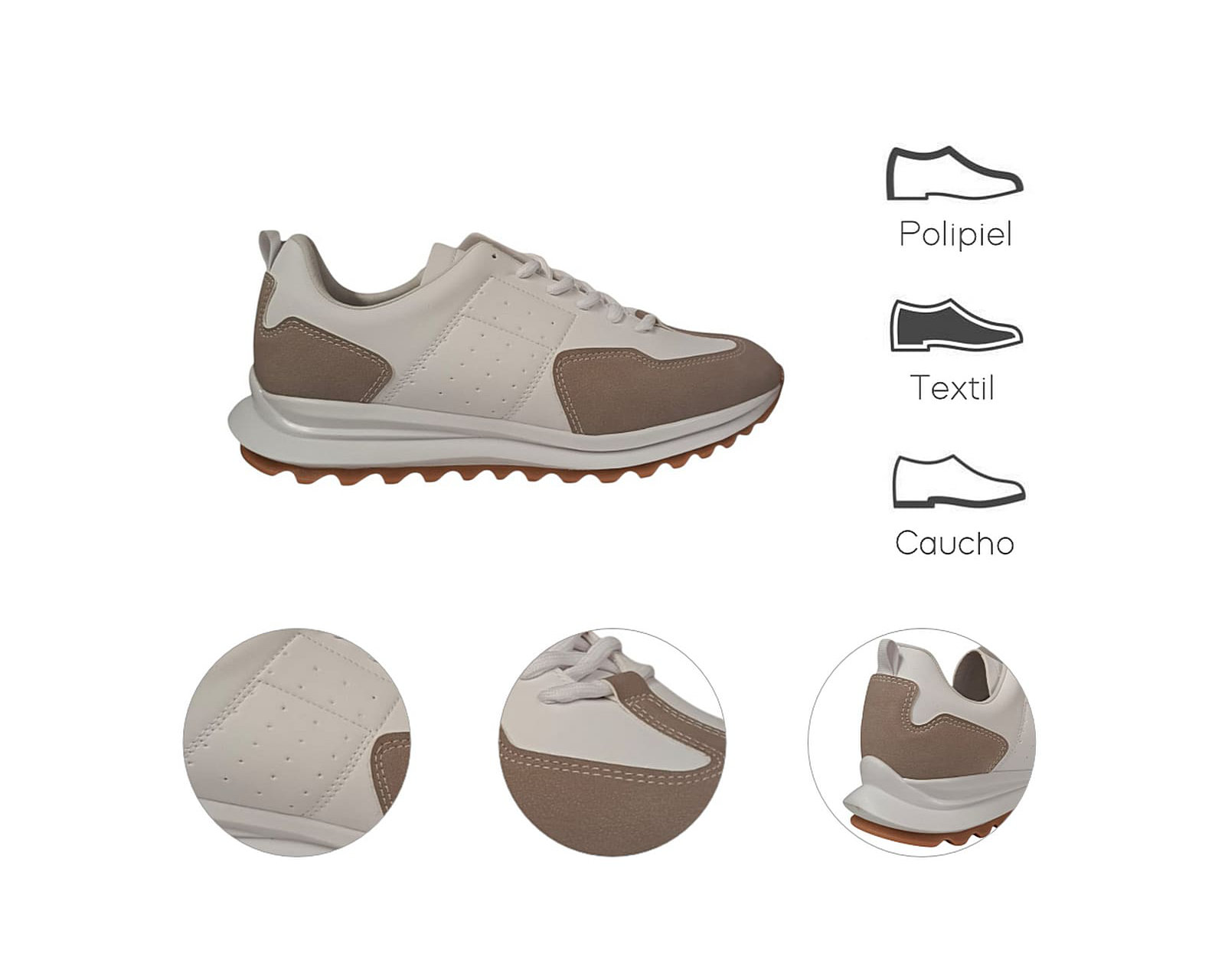 Foto 7 | Tenis Para Hombre Lob Footwear Napa Blanco 65605002