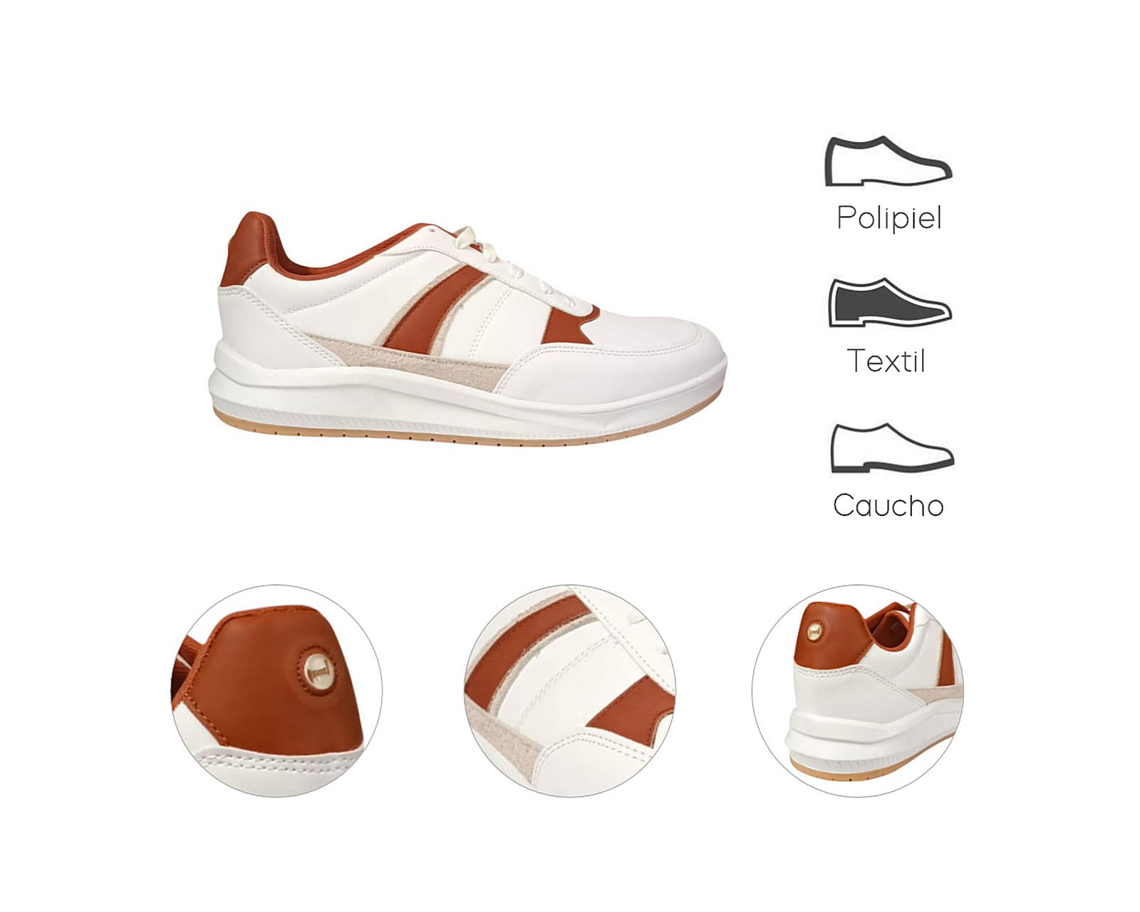Foto 8 pulgar | Tenis Para Hombre Lob Footwear Napa Blanco 65605004