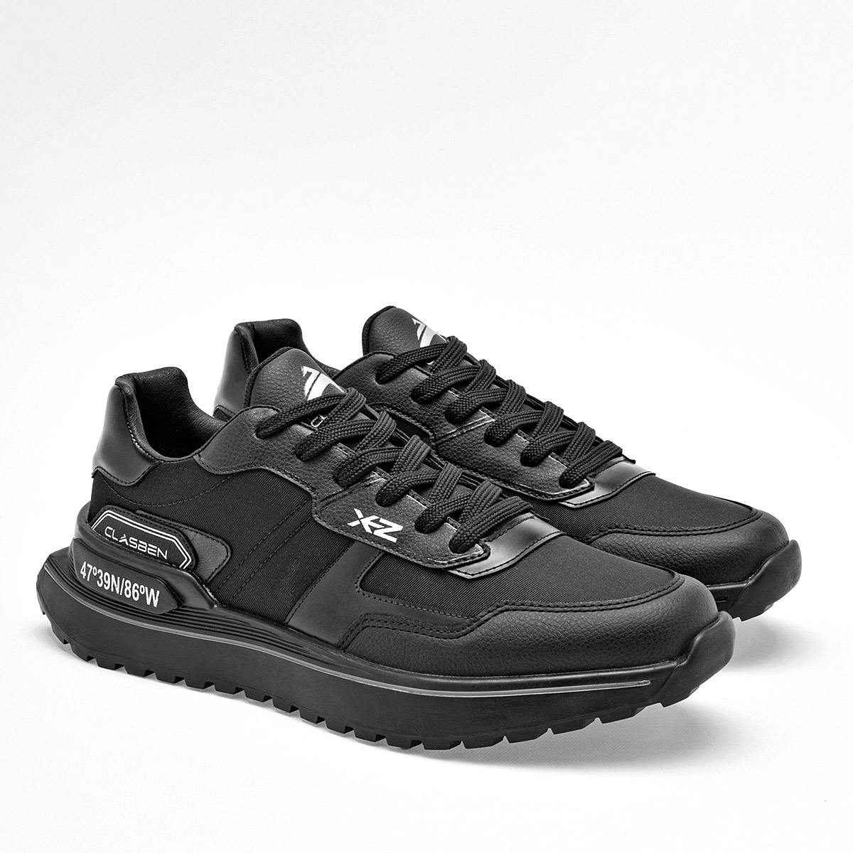 Foto 2 | Clasben Tenis Urbano Para Hombre Negro Cod.131983
