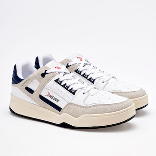 Foto 2 | Newk Tenis Urbano Para Hombre Blanco Gris Marino Cod.132673