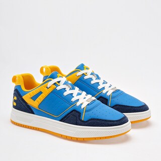 Foto 2 | Charly Tenis Urbano Para Hombre Azul Marino Amarillo Cod.129577