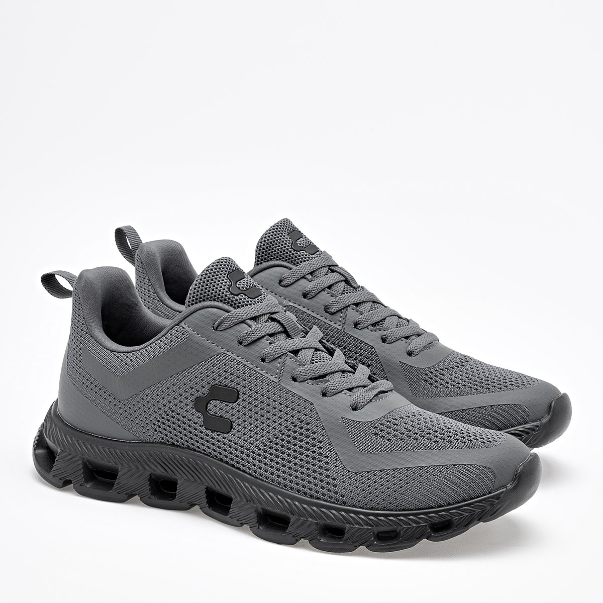 Foto 2 | Charly Tenis Deportivo Para Hombre Gris, Walking Cod.131663