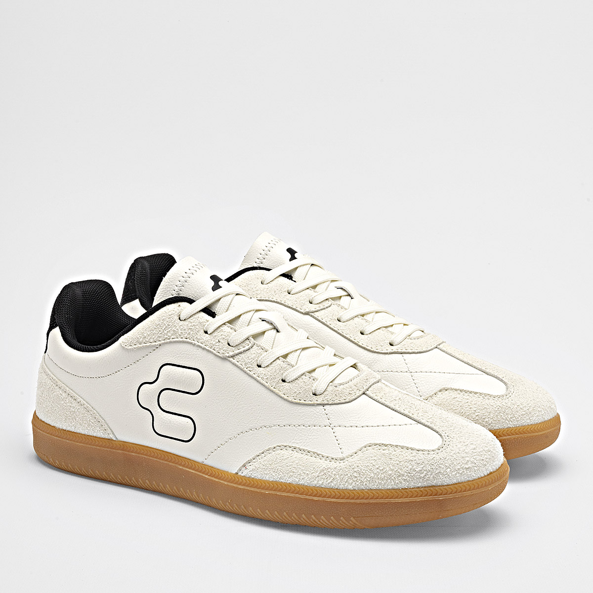 Foto 2 | Charly Tenis Deportivo Para Hombre Blanco Negro, Futbol Cod.131669