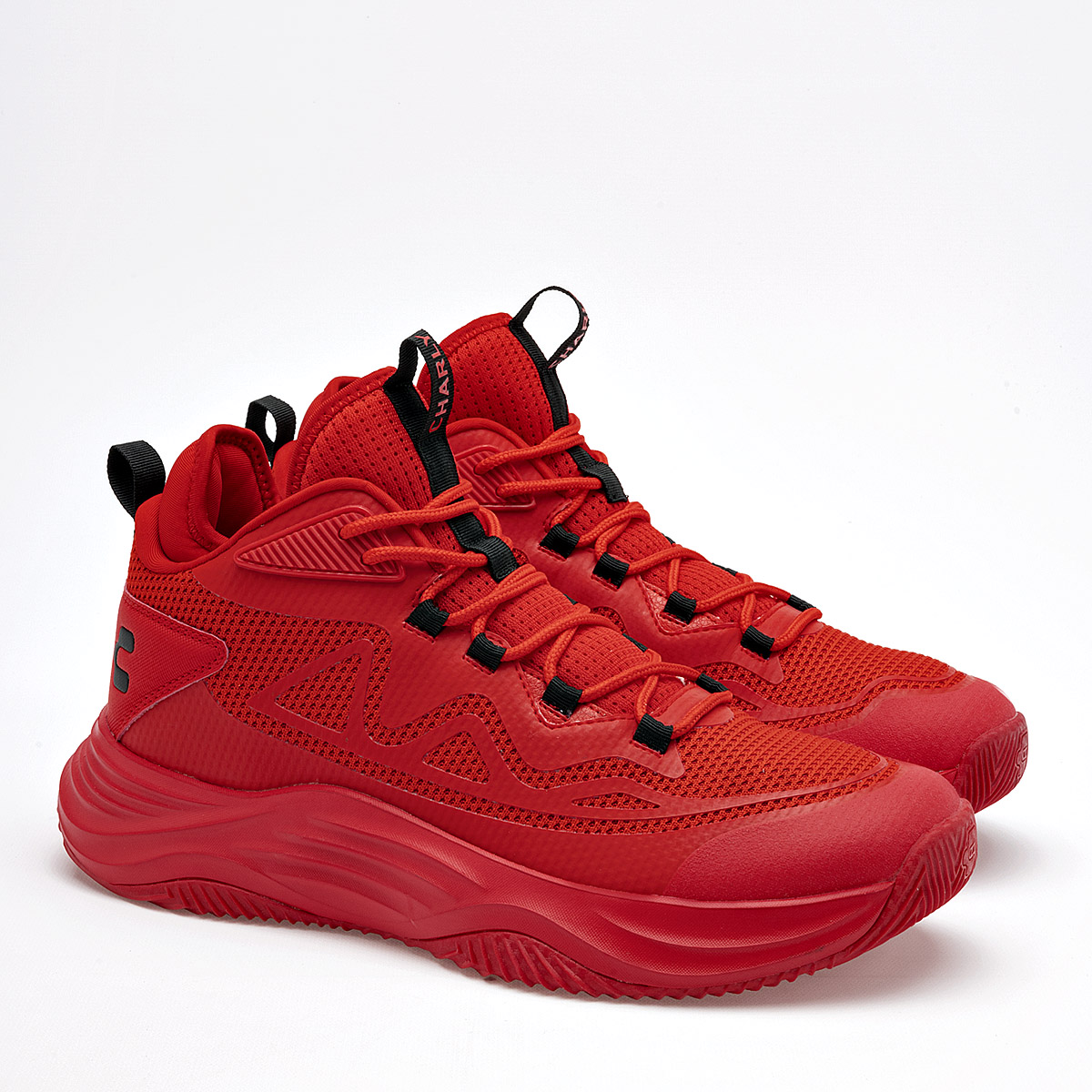 Foto 3 pulgar | Charly Tenis Deportivo Para Hombre Rojo, Basquetball Cod.131550