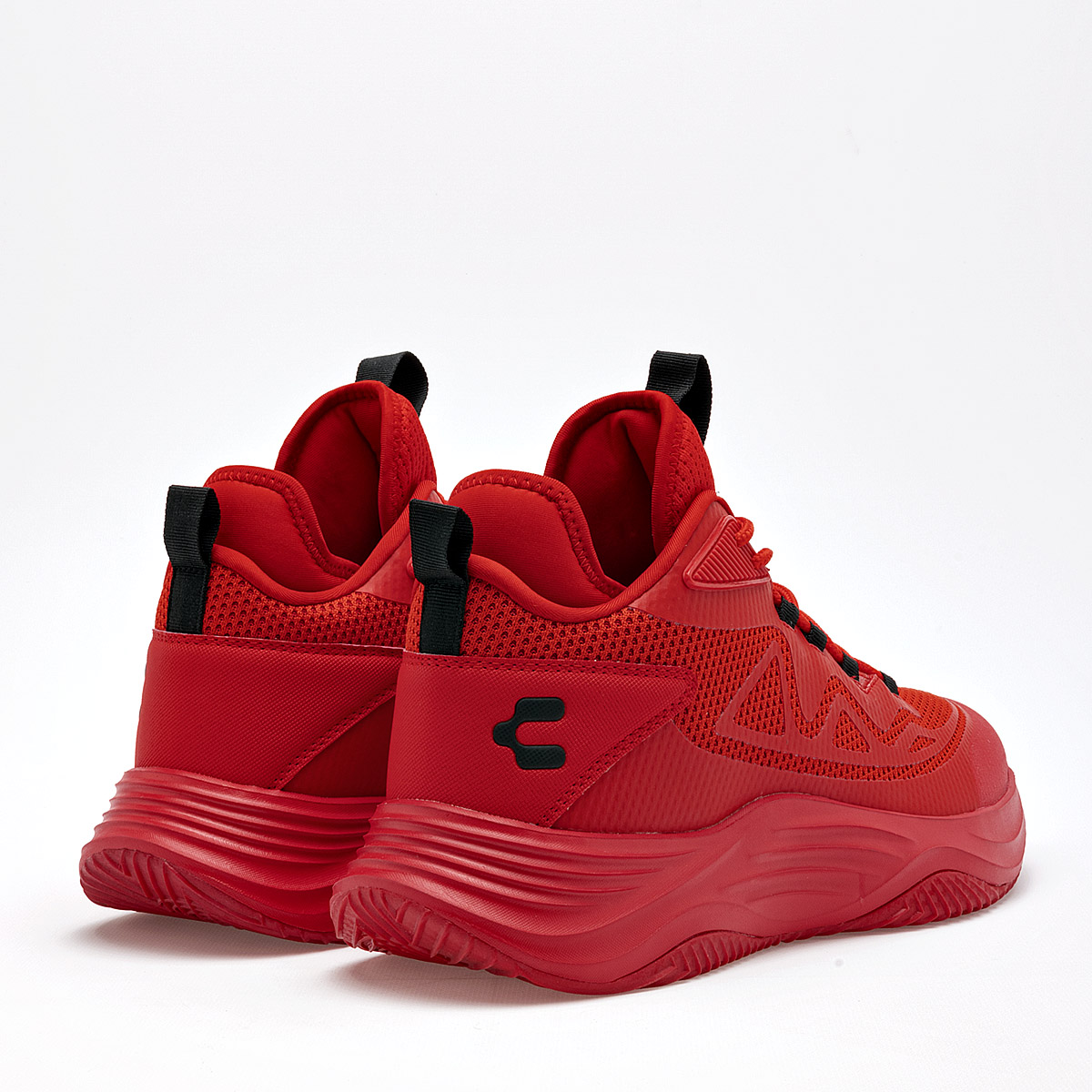 Foto 4 pulgar | Charly Tenis Deportivo Para Hombre Rojo, Basquetball Cod.131550