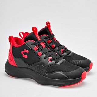 Foto 2 | Charly Tenis Deportivo Para Hombre Negro Rojo, Basquetball Cod.129603