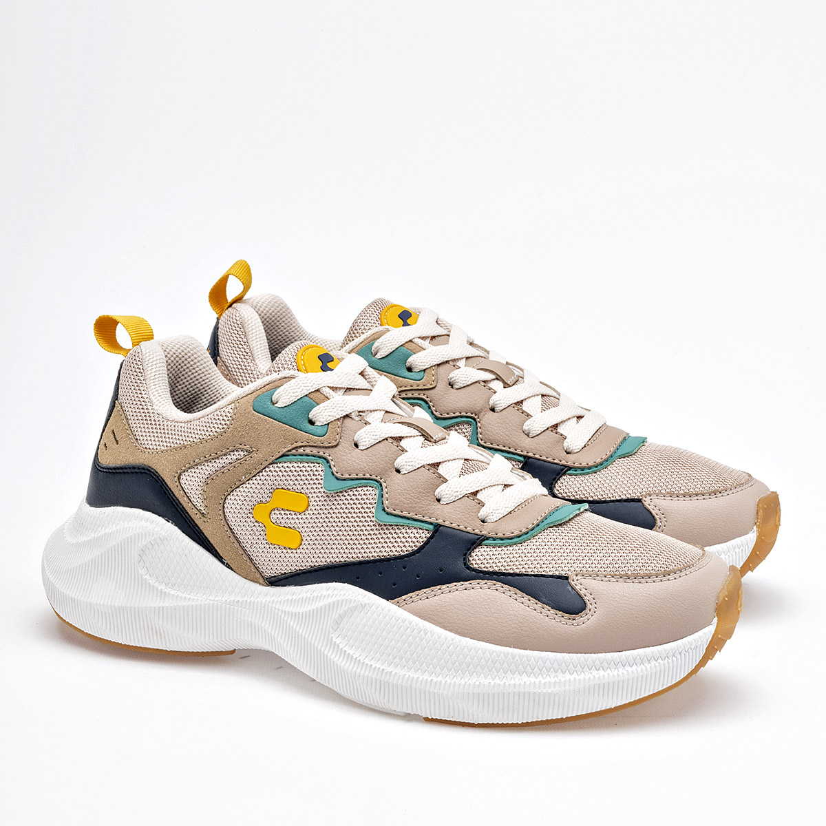 Foto 2 | Charly Tenis Urbano Para Hombre Beige Marino Cod.131647