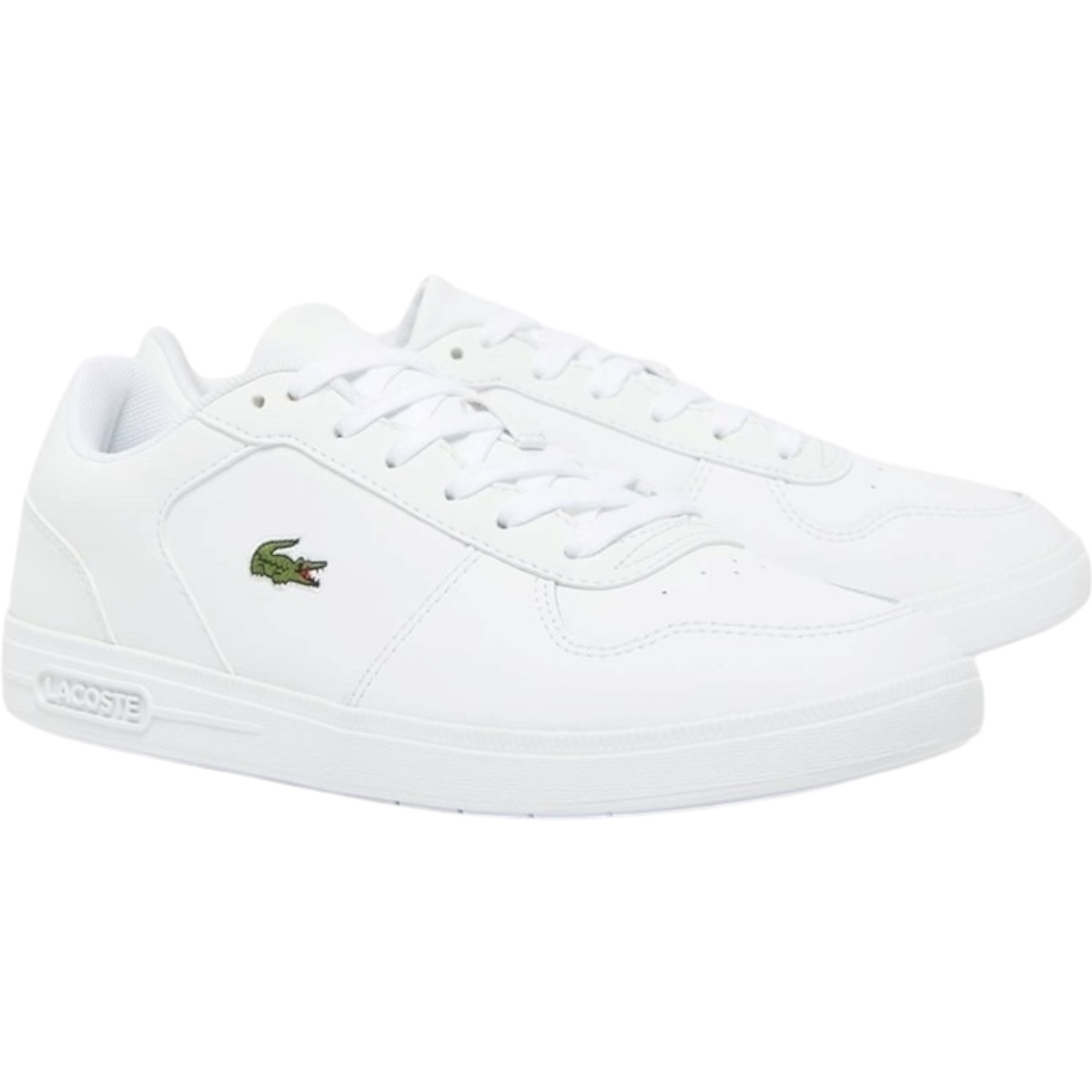 Foto 2 | Tenis/sneakers Lacoste T-base Casual Blanco De Piel Para Mujer