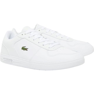 Foto 2 | Tenis/sneakers Lacoste T-base Casual Blanco De Piel Para Mujer