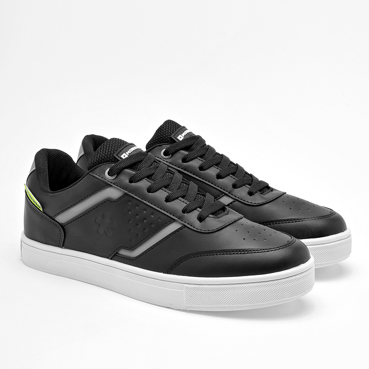 Foto 3 pulgar | Mora Urban Tenis Urbano Para Hombre Negro Gris Cod.132517