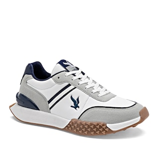 Foto 1 | American Fire Tenis Urbano Para Hombre Blanco Gris Marino Cod.133798