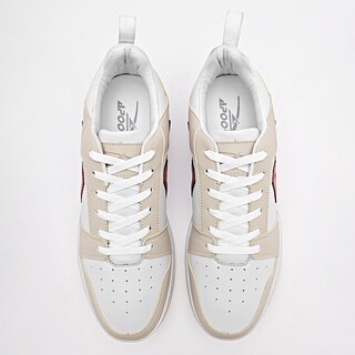 Foto 3 | Apoort Tenis Urbano Para Hombre Blanco Beige Cod.131800