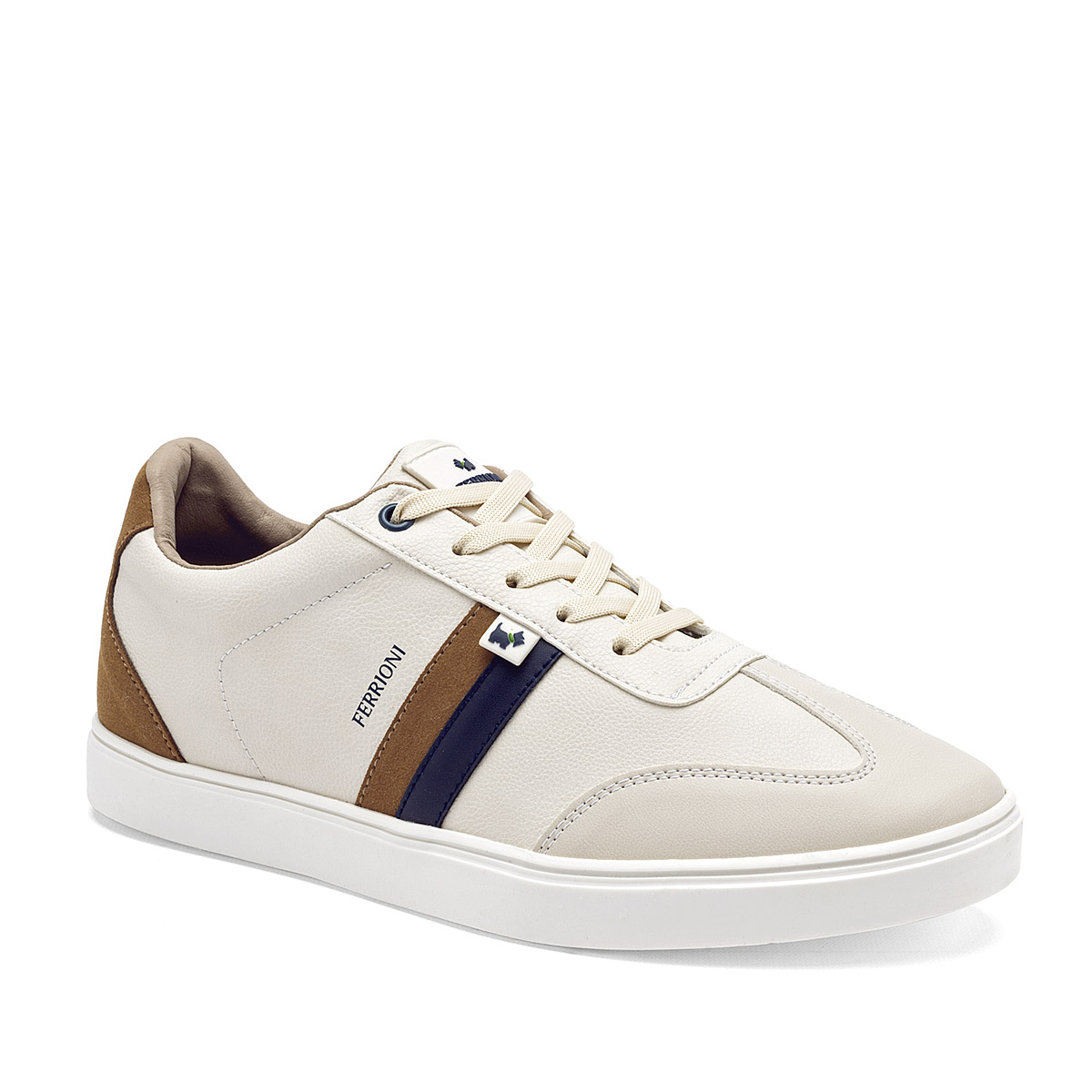 Foto 2 pulgar | Ferrioni Tenis Urbano Para Hombre Latte Camel Marino Cod.132122
