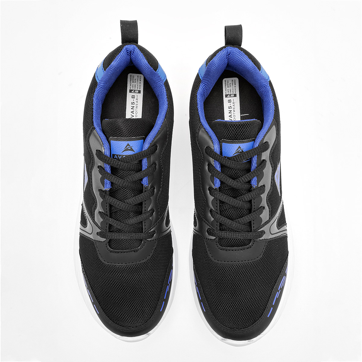 Foto 4 pulgar | Avans-b Tenis Urbano Para Hombre Negro Azul Cod.133311