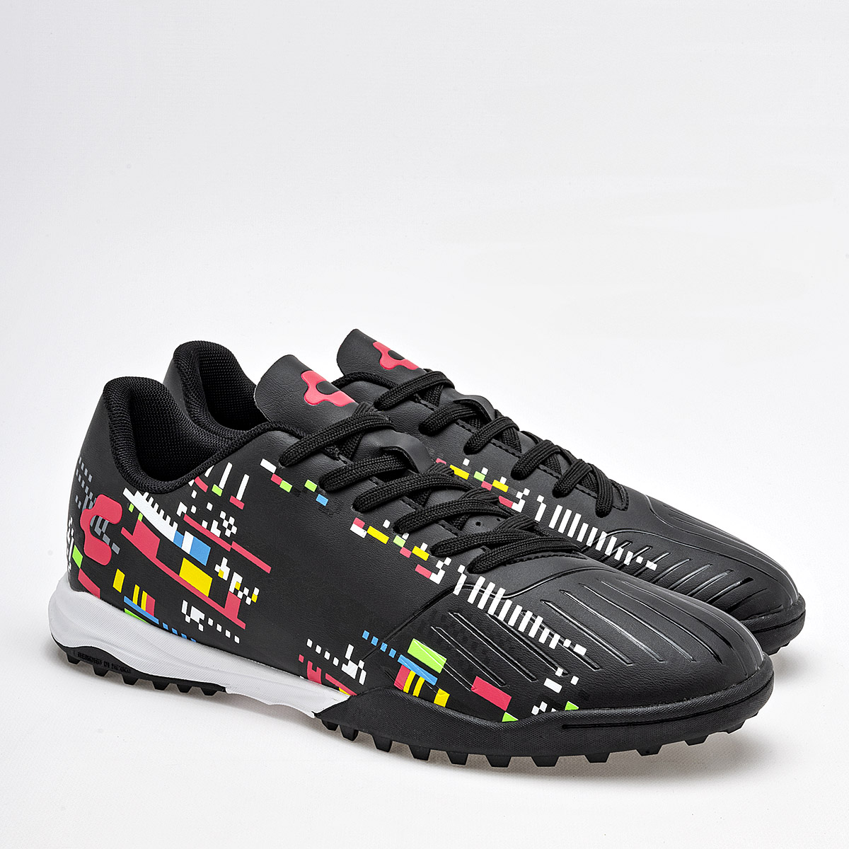 Foto 3 pulgar | Charly Tenis Deportivo Para Hombre Negro Multicolor Cod.129657