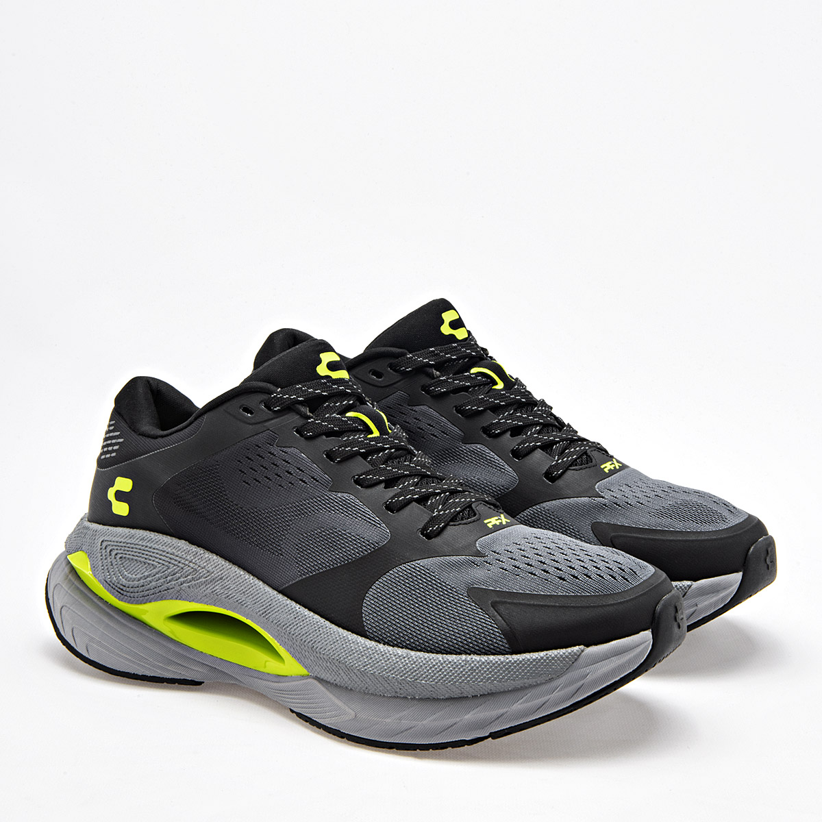 Foto 3 pulgar | Charly Tenis Deportivo Para Hombre Gris Negro, Running Cod.131629