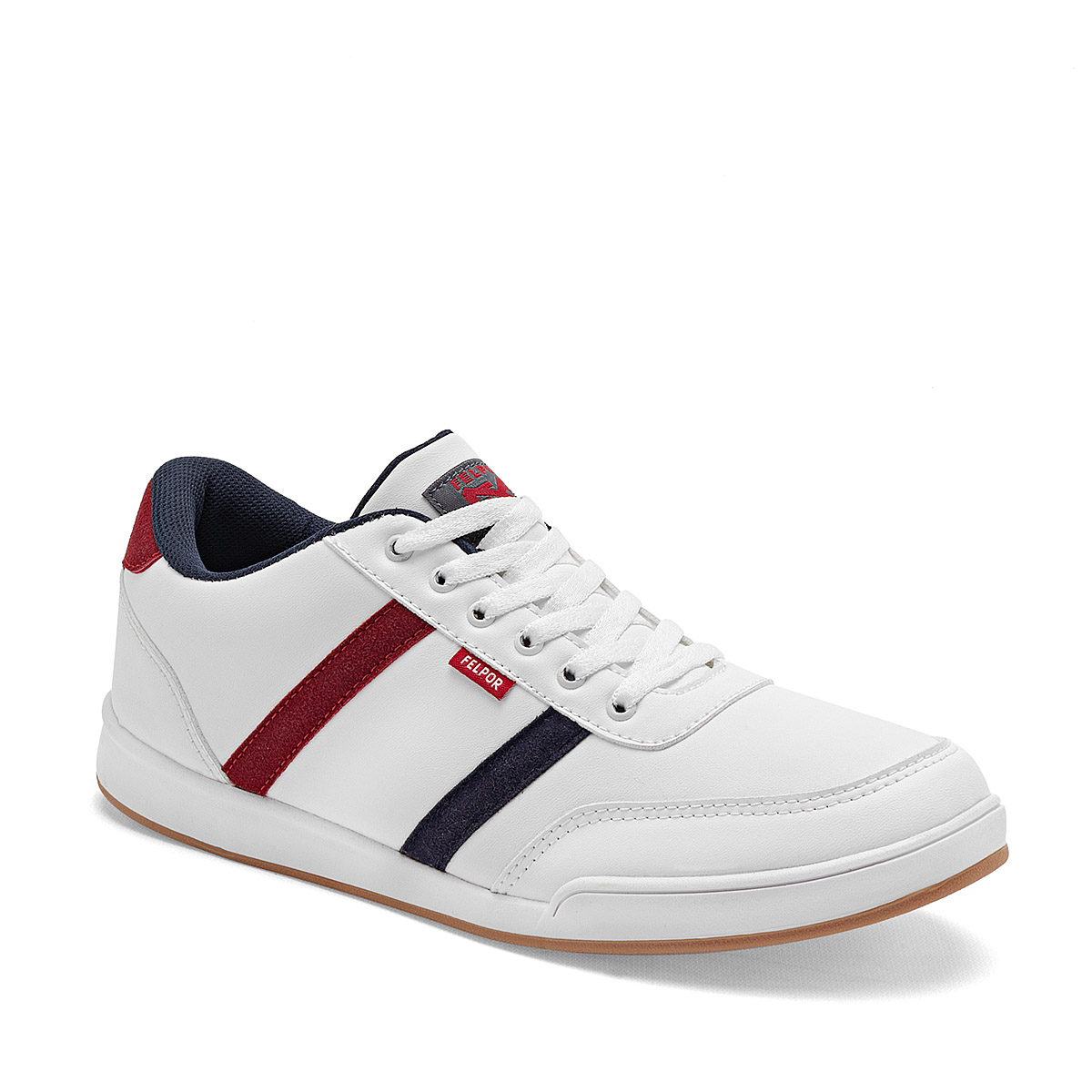 Foto 1 | Felpor Tenis Urbano Para Hombre Blanco Rojo Negro Cod.132117