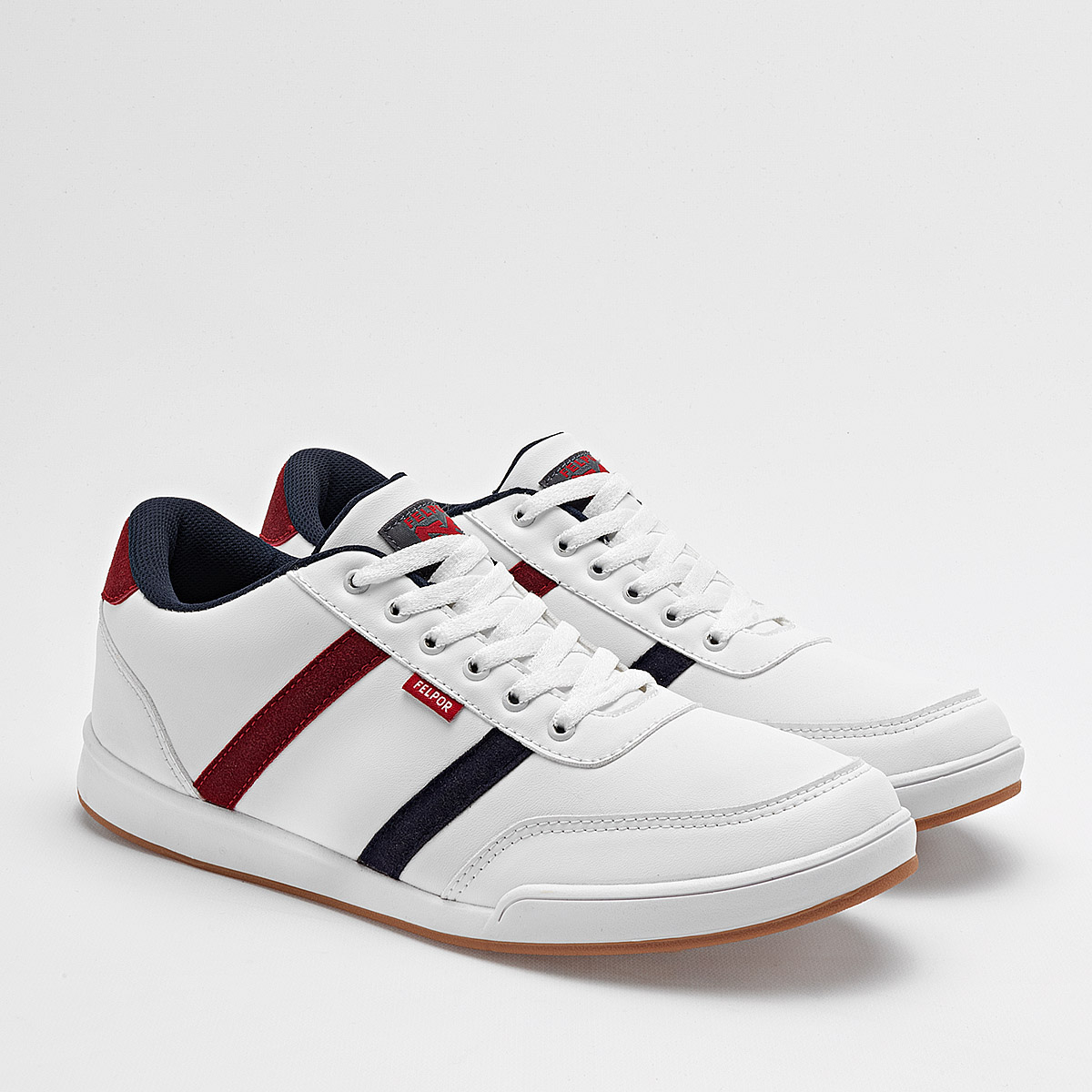 Foto 2 | Felpor Tenis Urbano Para Hombre Blanco Rojo Negro Cod.132117