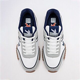 Foto 3 | American Fire Tenis Urbano Para Hombre Blanco Gris Marino Cod.133798