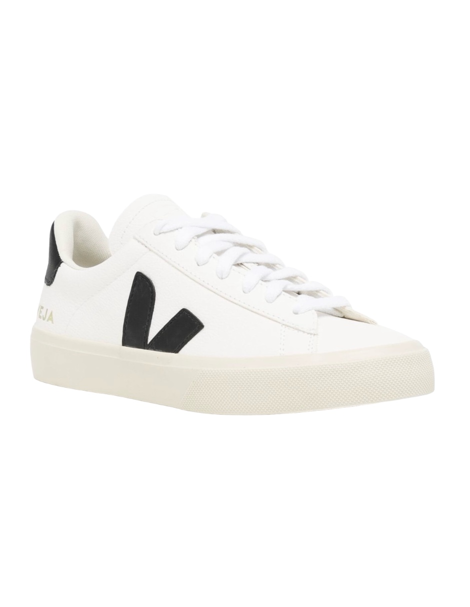 Foto 3 | Tenis Veja Para Mujer Color Blanco Con Logo Negro, Agujetas Blancas Y Suela De Goma