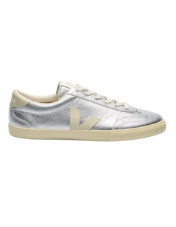 Foto 1 | Tenis Veja Para Mujer Color Plateado Con Logo Blanco, Agujetas Blancas Y Suela De Goma