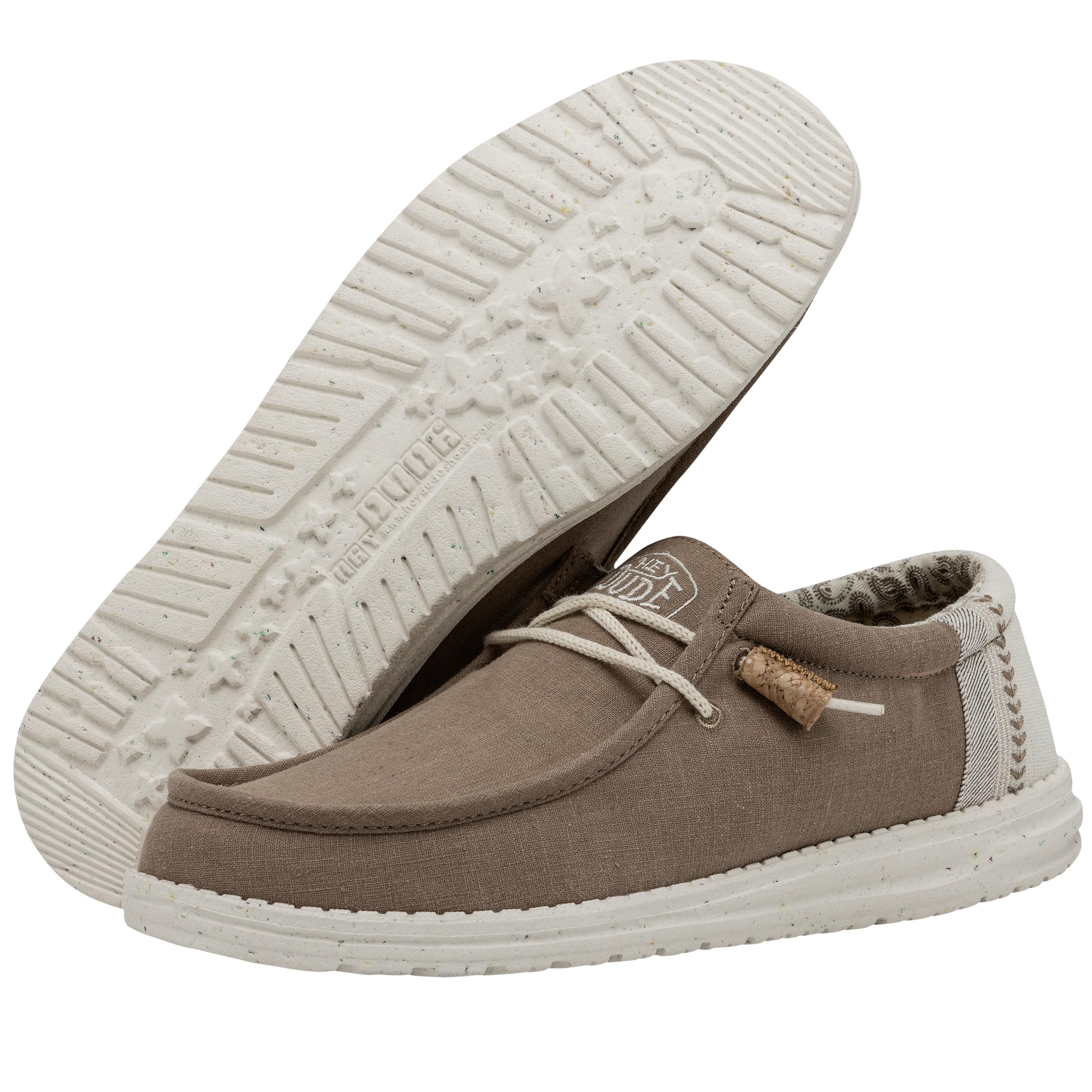 Foto 4 pulgar | Mocasines Hey Dude Wally Break Stitch Clay Para Hombre, Talla 8 - Venta Internacional.