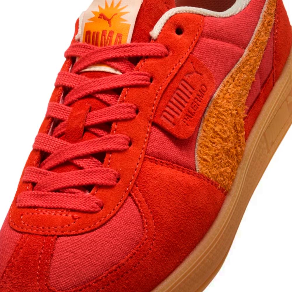 Foto 4 | Tenis Puma Palermo Weathered Unisex Fuego Rojo