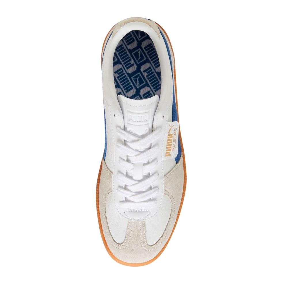 Foto 3 pulgar | Tenis Puma Palermo Lth Azul Unisex Moderno Blanco