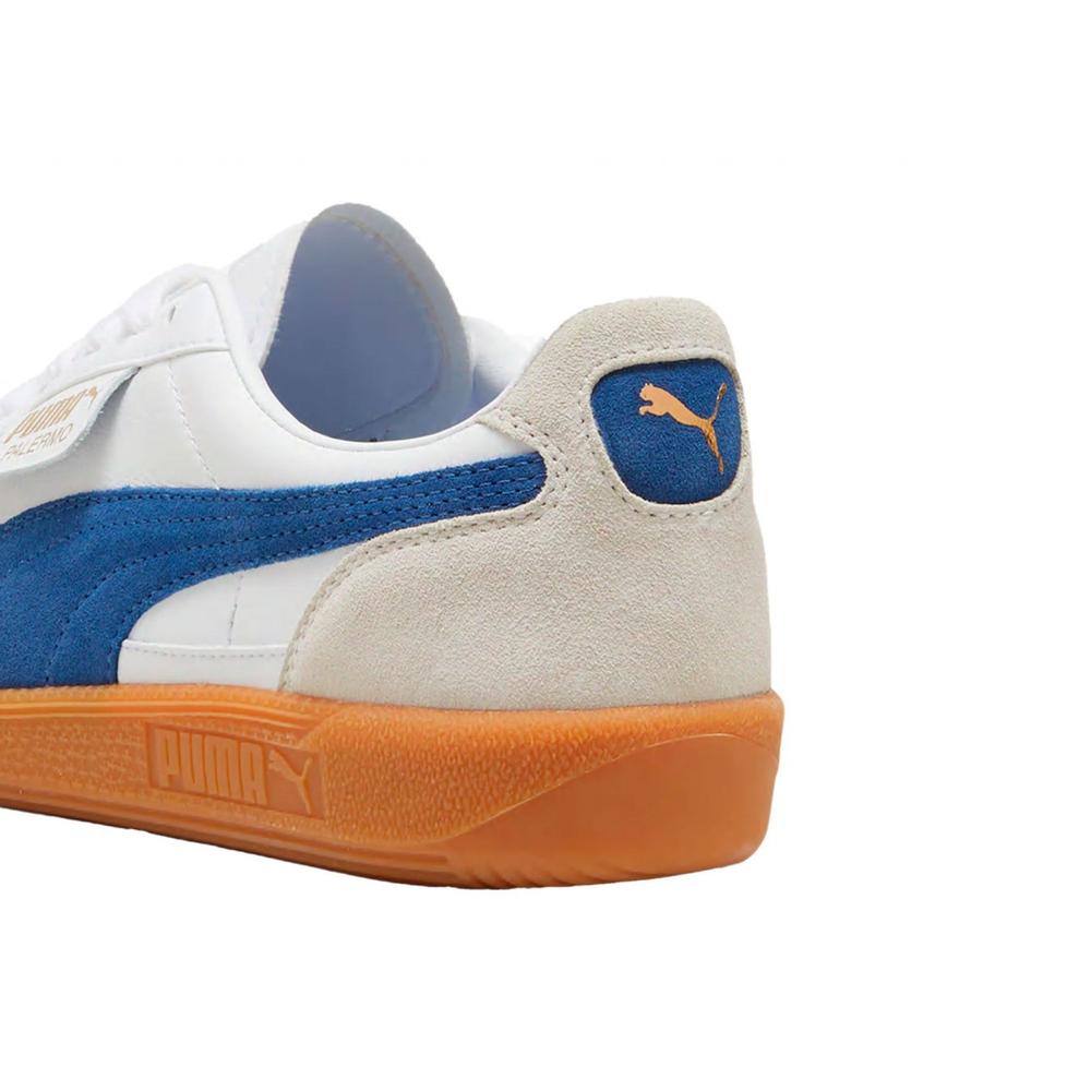 Foto 3 | Tenis Puma Palermo Lth Azul Unisex Moderno Blanco