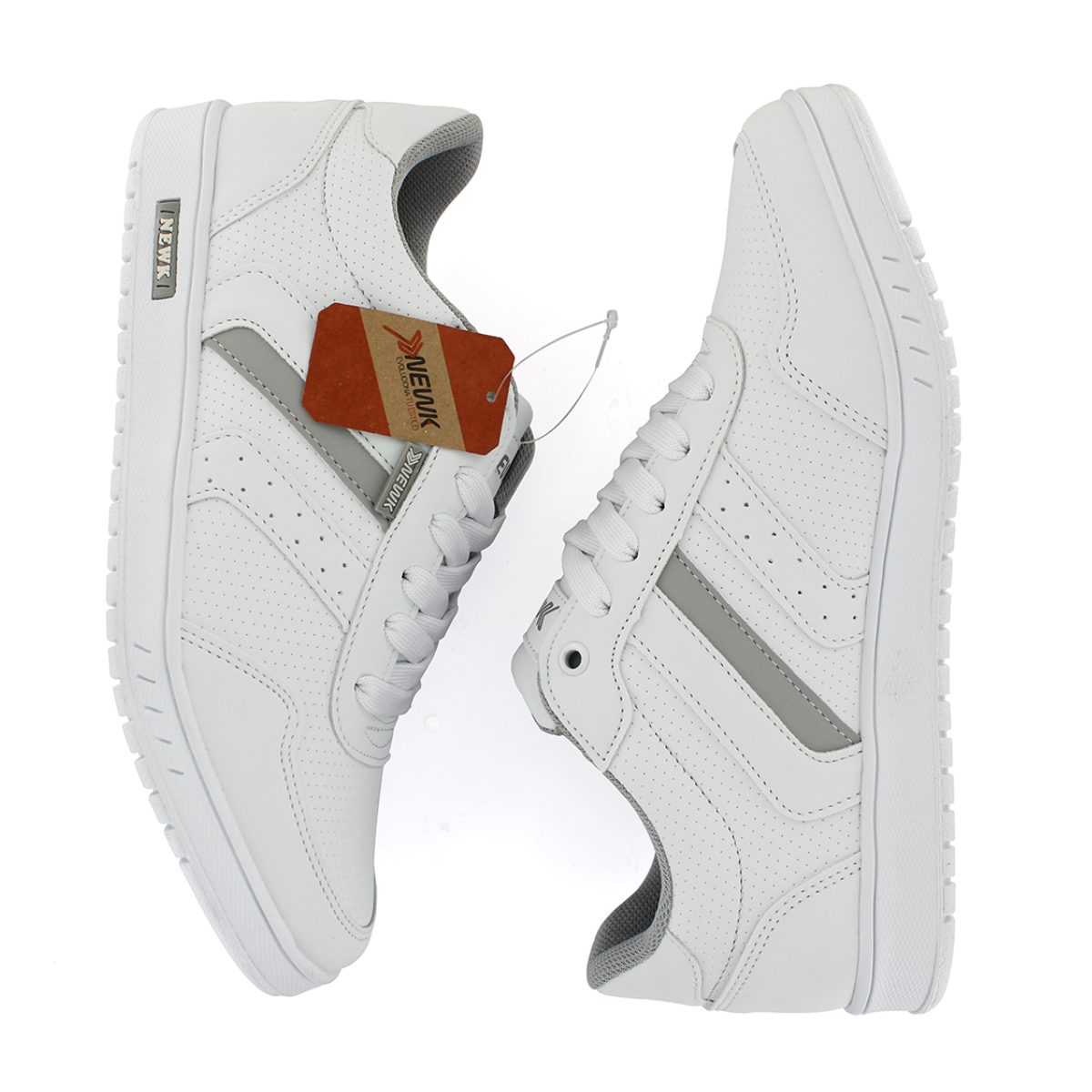 Foto 2 | Tenis Casual Blanco Gris Unisex Zaprope Newk