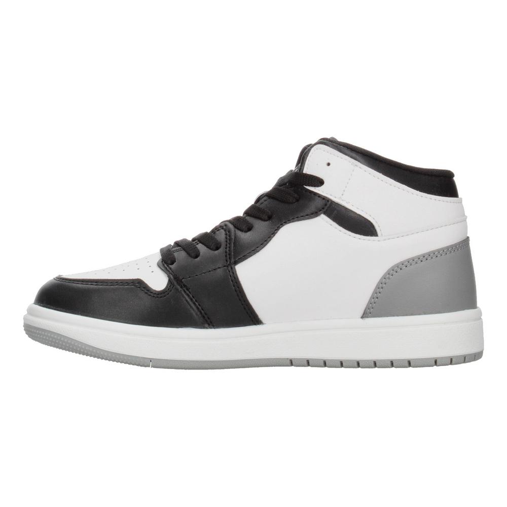 Foto 6 pulgar | Tenis Niño Vavito Blanco Negro Tipo Bota Original Sneakers Junior Juvenil Casual Ligero Urbano Blanco