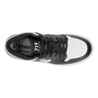 Foto 8 | Tenis Niño Vavito Blanco Negro Tipo Bota Original Sneakers Junior Juvenil Casual Ligero Urbano Blanco