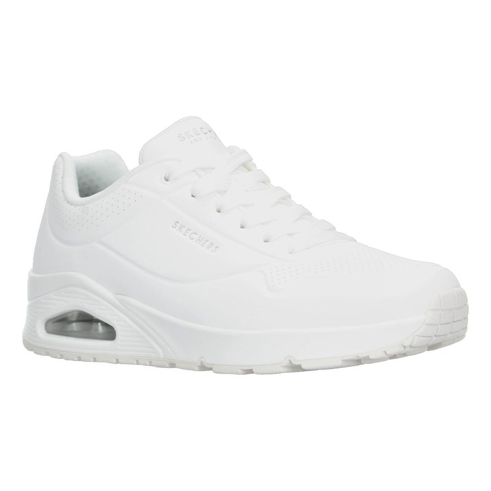Foto 3 pulgar | Tenis Hombre Skechers Blanco [ske987] Blanco