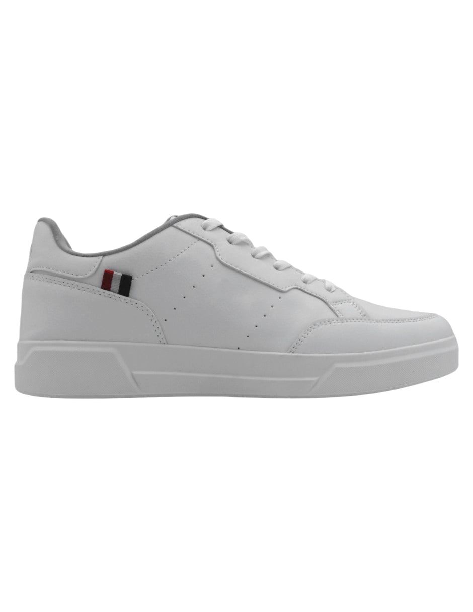 Foto 4 pulgar | Tenis Con Cordones Exterior Piel Vegana Color Blanco Para Hombre De Rbcollection