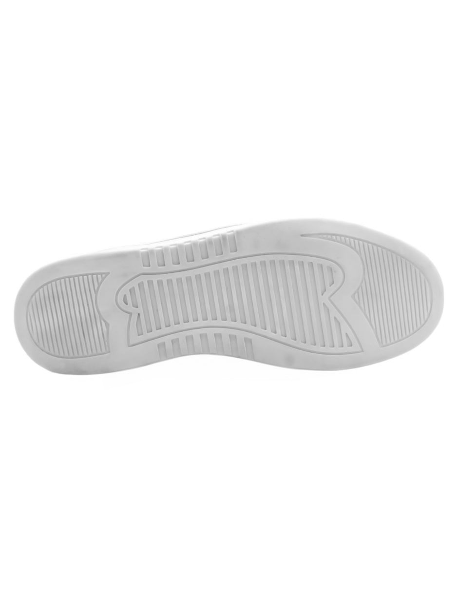 Foto 5 pulgar | Tenis Con Cordones Exterior Piel Vegana Color Blanco Para Hombre De Rbcollection