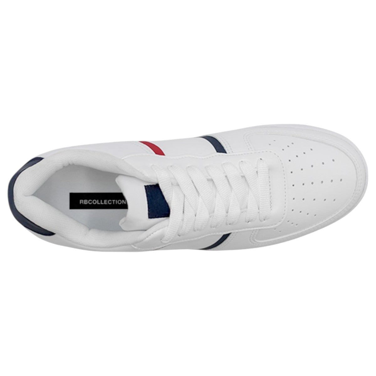 Foto 4 pulgar | Tenis Con Cordones Exterior Piel Vegana Color Blanco Para Hombre De Rbcollection