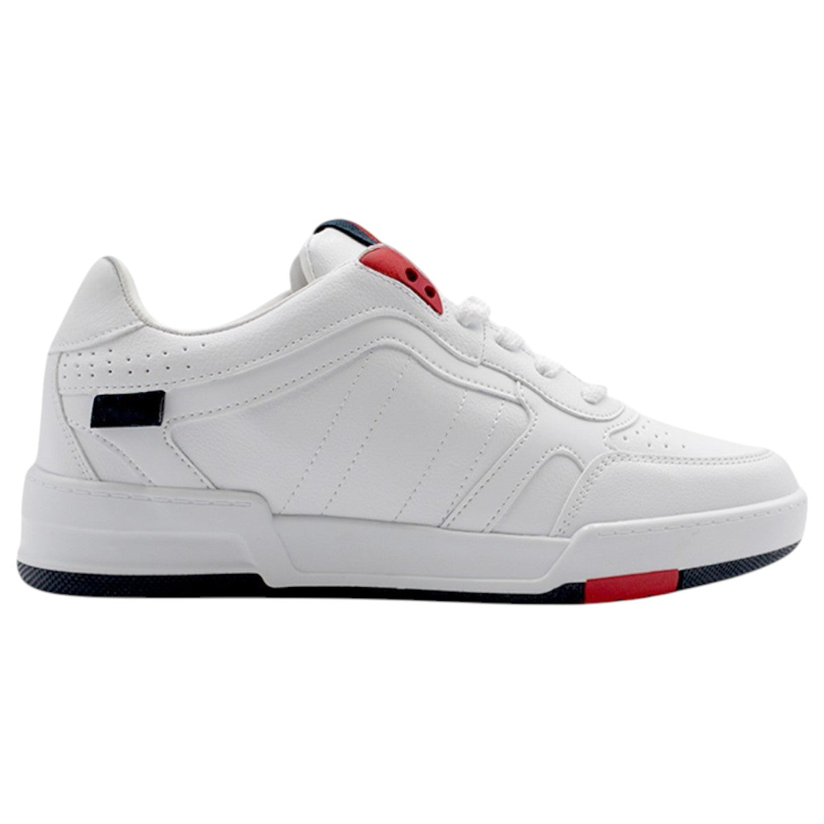 Foto 2 pulgar | Tenis Con Cordones Exterior Piel Vegana Color Blanco Para Hombre De Rbcollection