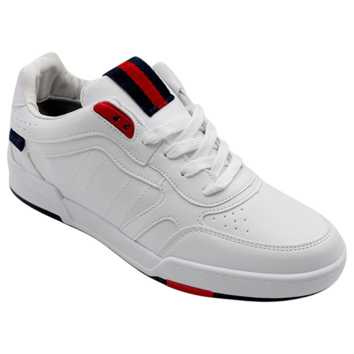 Foto 3 pulgar | Tenis Con Cordones Exterior Piel Vegana Color Blanco Para Hombre De Rbcollection