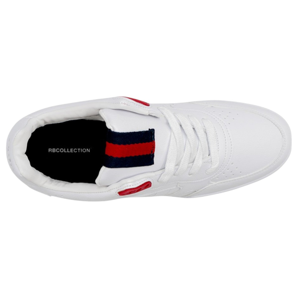 Foto 4 pulgar | Tenis Con Cordones Exterior Piel Vegana Color Blanco Para Hombre De Rbcollection