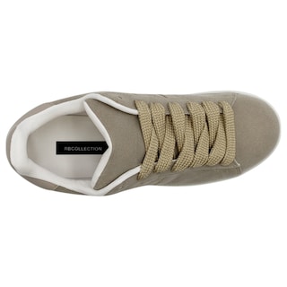 Foto 3 | Tenis Con Cordones Exterior Gamuza Sintética Color Café Para Hombre De Rbcollection