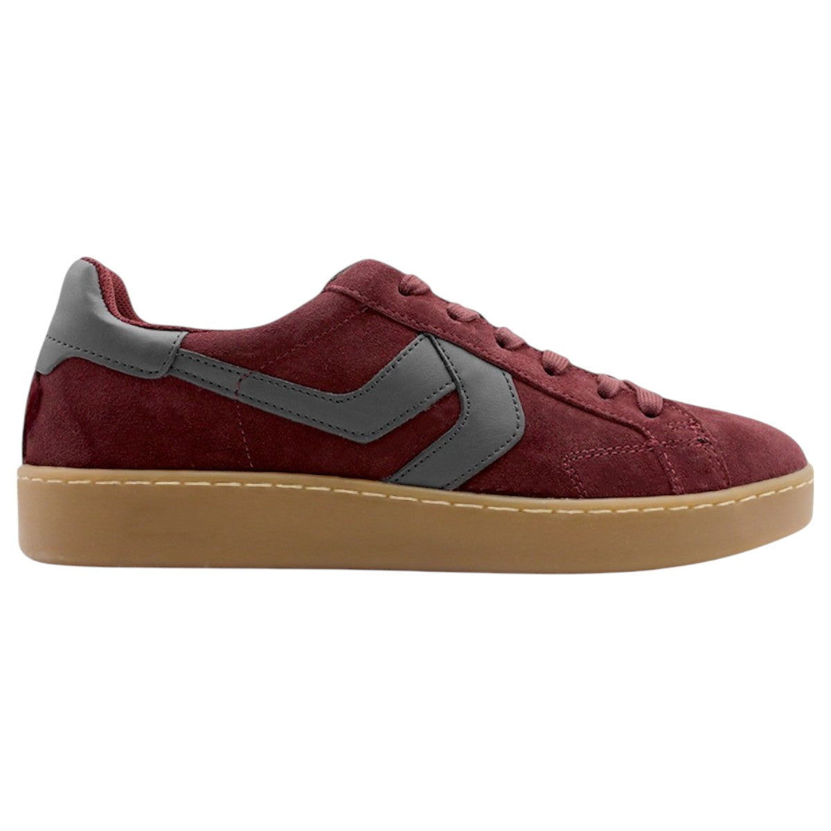 Tenis Con Cordones Exterior Gamuza Color Rojo Para Hombre De Rbcollection