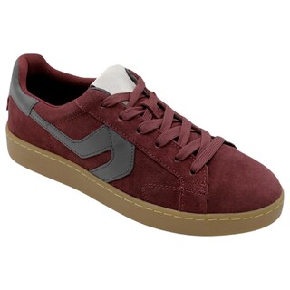 Foto 2 | Tenis Con Cordones Exterior Gamuza Color Rojo Para Hombre De Rbcollection