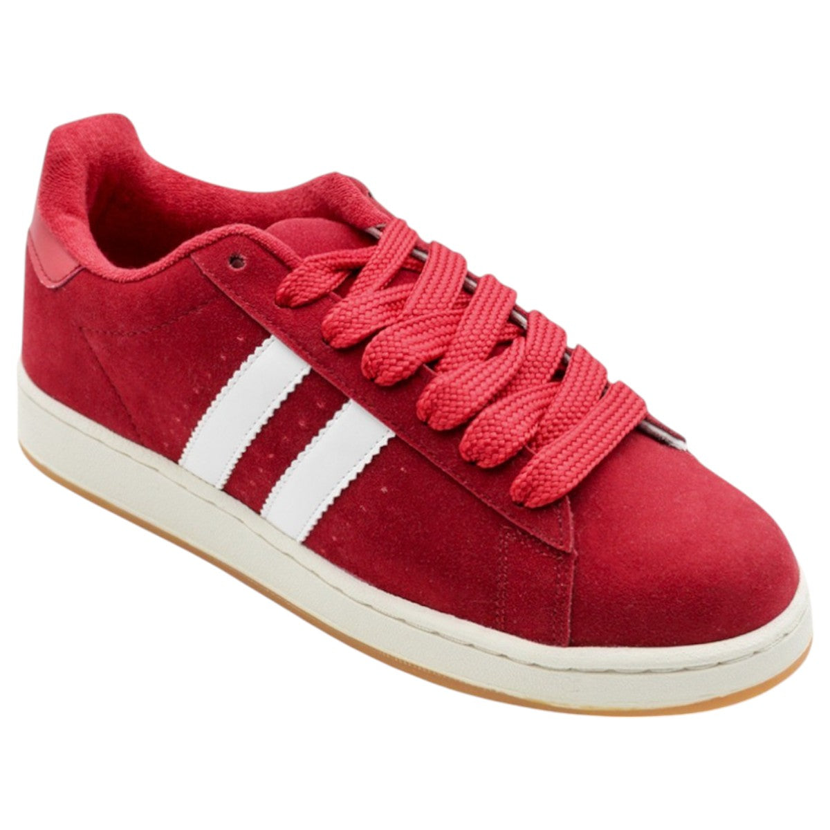 Foto 3 pulgar | Tenis Con Cordones Exterior Gamuza Sintética Color Rojo Para Hombre De Rbcollection