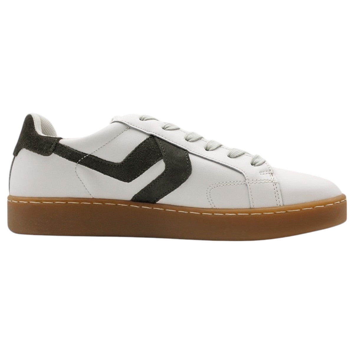 Tenis Con Cordones Exterior Piel Vegana Color Beige  Para Hombre De Rbcollection