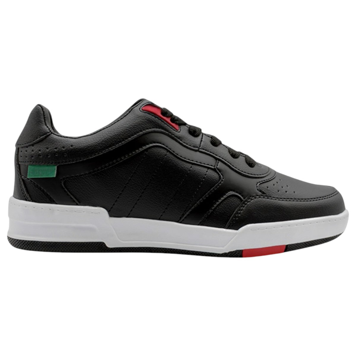 Foto 2 pulgar | Tenis Con Cordones Exterior Piel Vegana Color Negro Para Hombre De Rbcollection