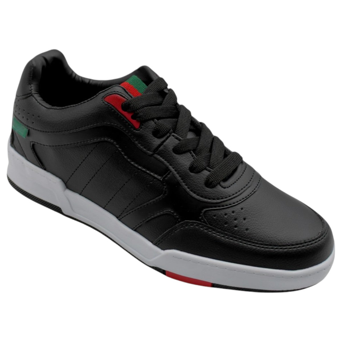 Foto 2 | Tenis Con Cordones Exterior Piel Vegana Color Negro Para Hombre De Rbcollection