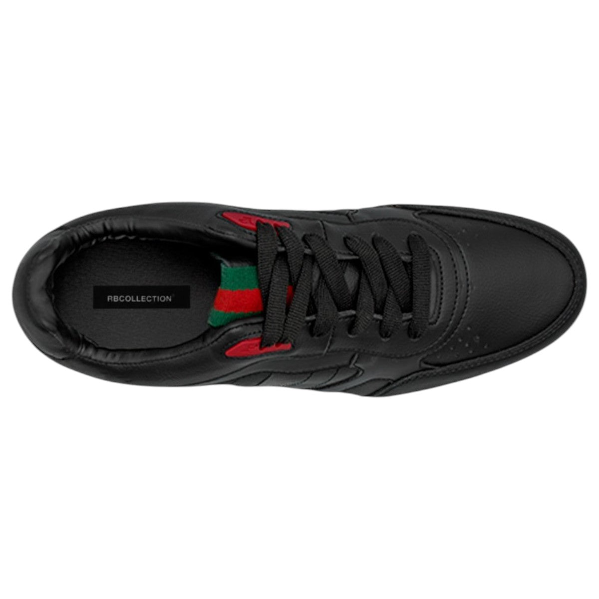 Foto 4 pulgar | Tenis Con Cordones Exterior Piel Vegana Color Negro Para Hombre De Rbcollection