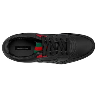 Foto 3 | Tenis Con Cordones Exterior Piel Vegana Color Negro Para Hombre De Rbcollection
